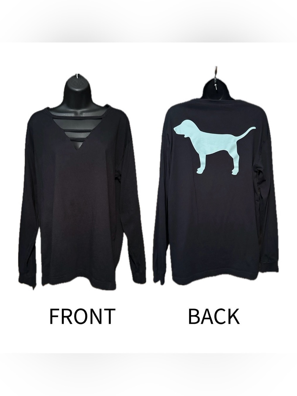 Victoria's Secret PINK Fleece Sweatshirt w/a Cutout V-neckline